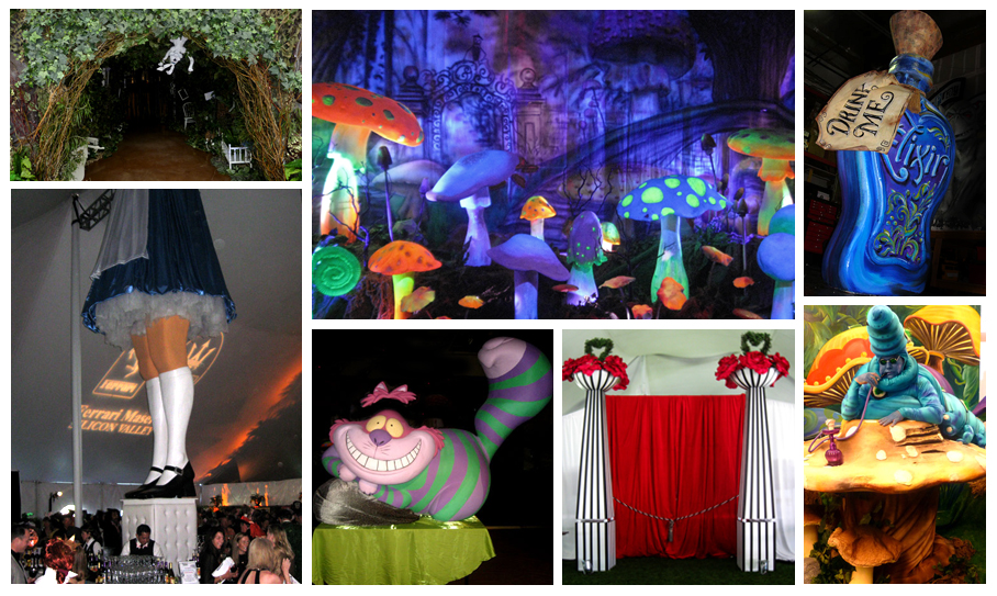 Alice in Wonderland Theme Parties and Props